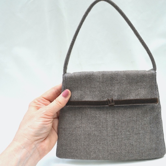 Brown Fabric Purse, DOLLARGRAND LONDON Purse, Designer Purse - Picture 4 of 4